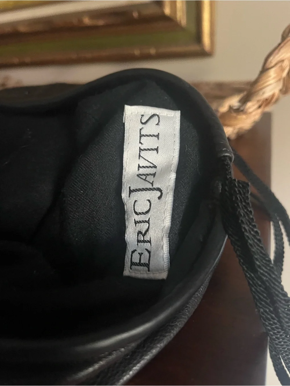 Eric javitz black leather beret - Picture 4 of 6